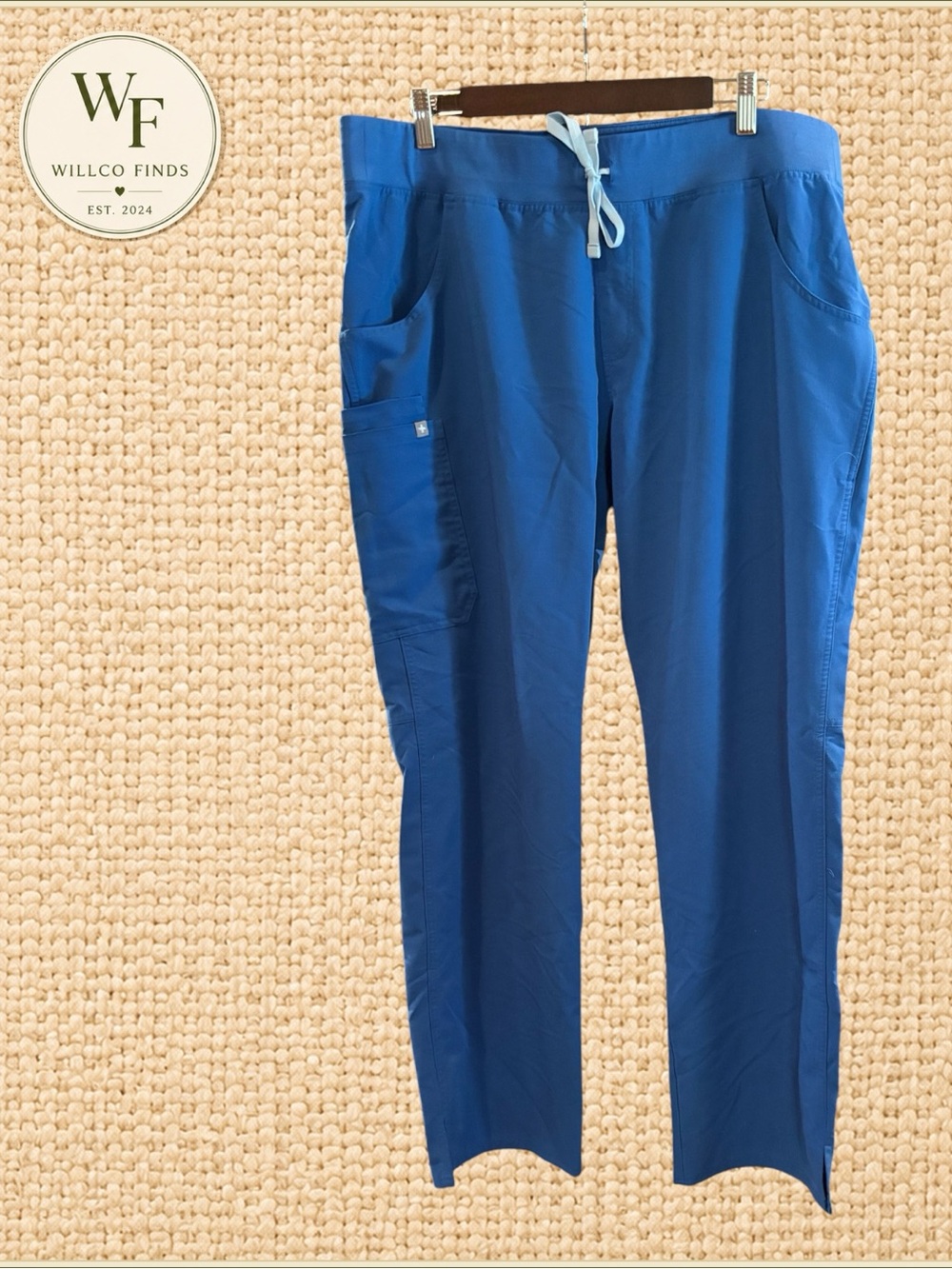 FIGS Kade Cargo Scrub Pants XL/T Royal Blue Technical Collection Tall